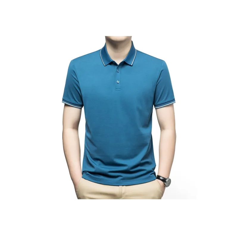 H YXIANG Polo Shirts Men-6