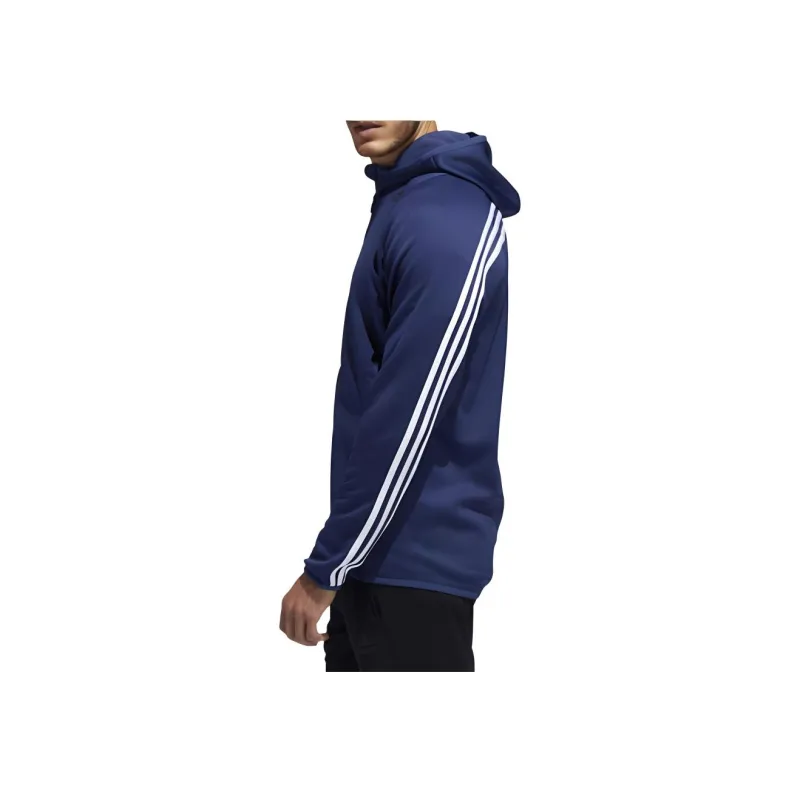 Adidas Freelift Daily 3-Stripes Hoodie Jackets Coats Men's Blue-3