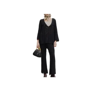 FREAK'S STORE Knitted Sweatpants Women's Black