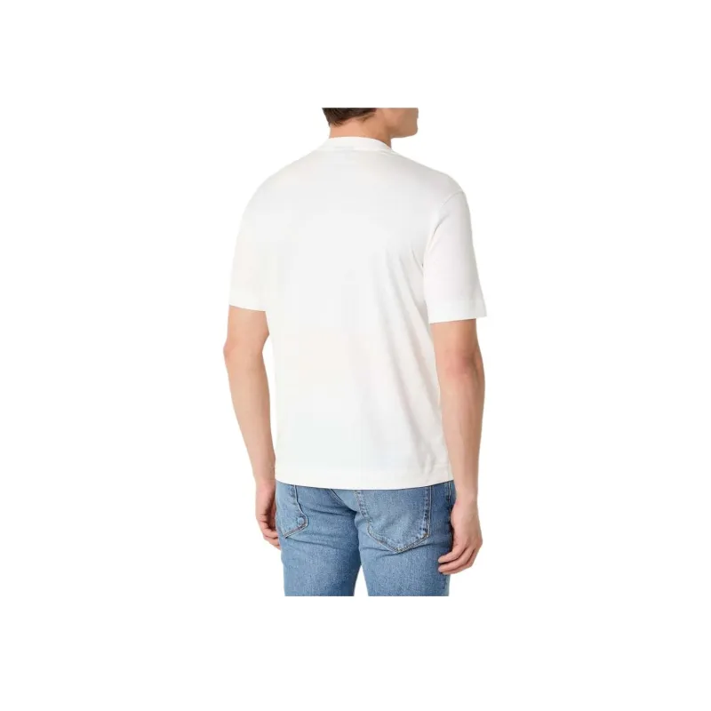 EMPORIO ARMANI Asv Jersey T shirt With Contoured Eagle Flocked Print-3