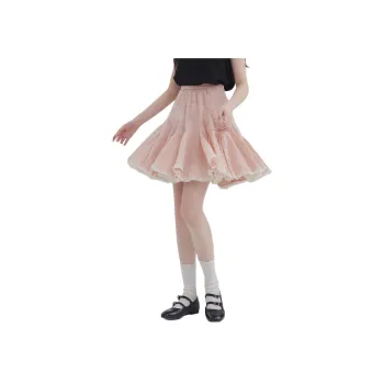DEAR DEER PUFF Casual Short Skirts Women's Pink