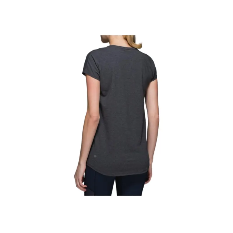 Lululemon T-Shirt Women's Gray Black-0