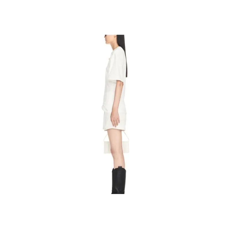 OFF WHITE Contrast stitching Denim Shorts-3