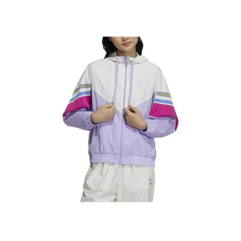 Adidas Neo Jackets Women's Pink White/Bright Light Purple-2