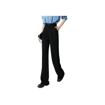 Late White Extended Length Floor Length Casual Pants Women's