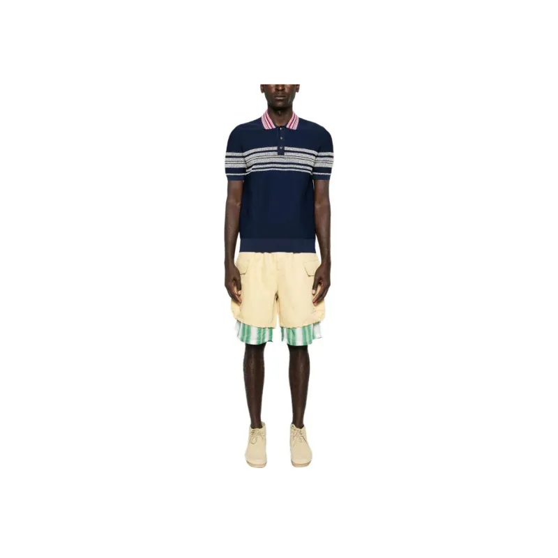 Wales Bonner Layered Twill Cargo Shorts-1