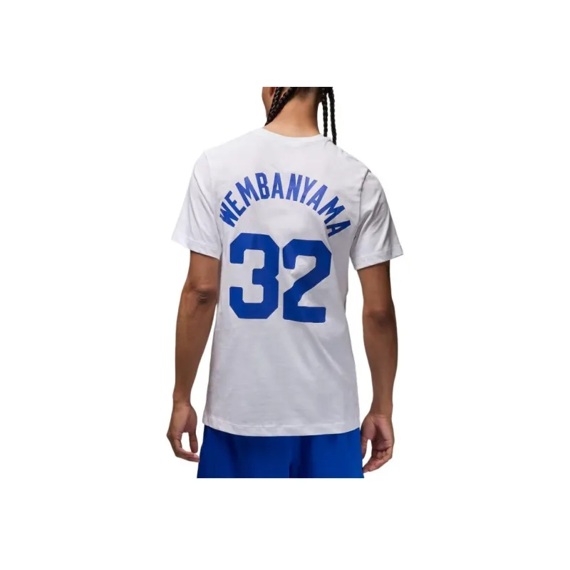JORDAN Victor Wembanyama France Big Kids' JORDAN Basketball T-Shirt-2