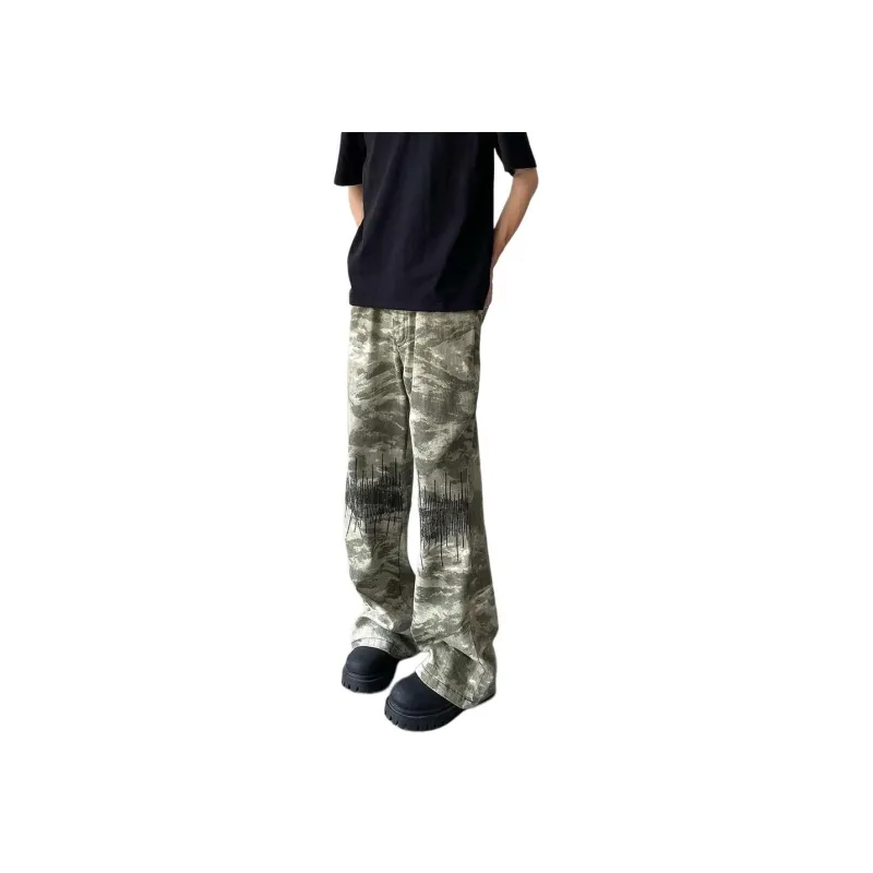 PAINT STAIN Jeans Unisex Camouflage-4