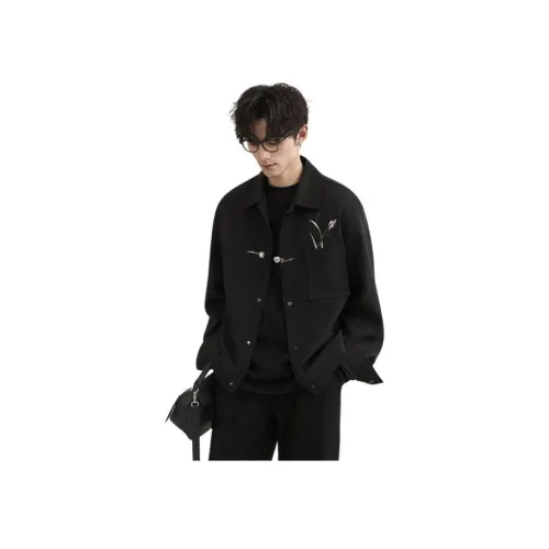 EARL JOEL 피치 블랙 남녀공용 자켓