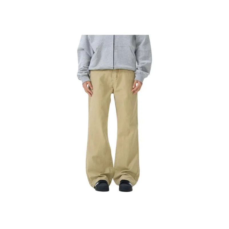 BEAR UNION Casual Pants Unisex Army Green-5