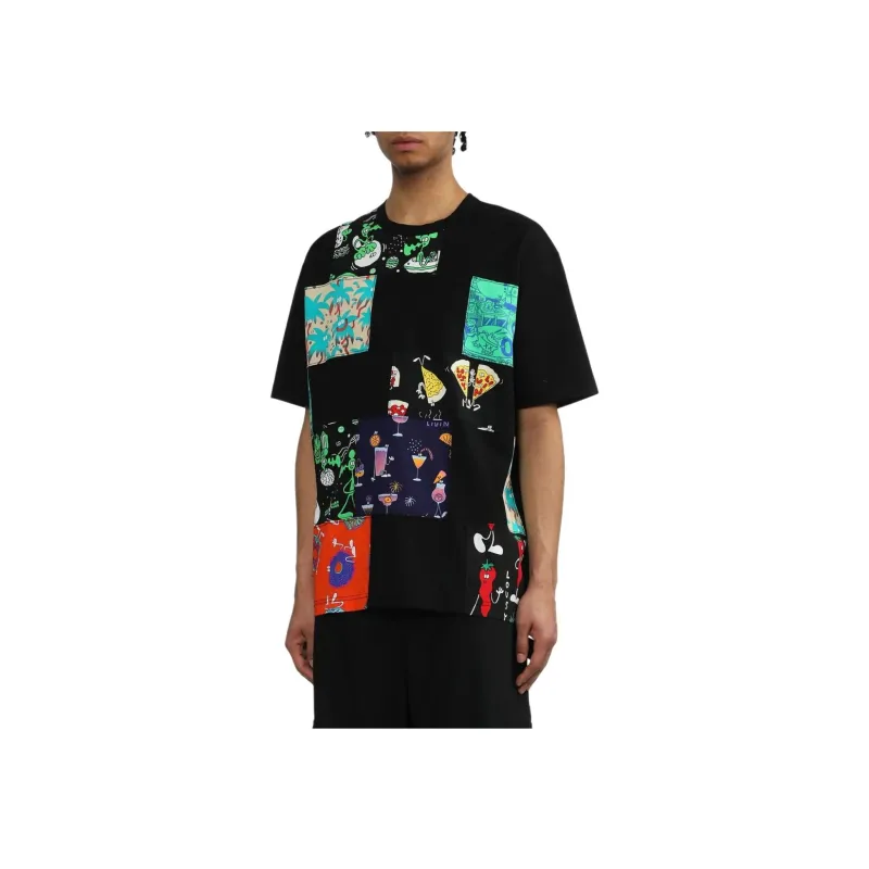 JUNYA WATANABE Man X Lousy Livin Patchwork Cotton T shirt-3