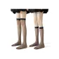 [Calf Socks+over-The-Knee Socks]Black, 1 Pack Each