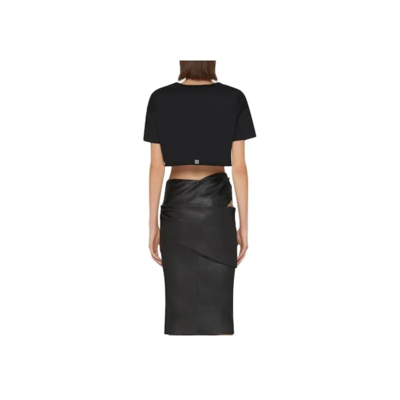 Givenchy Cropped Tee 'Black'-2