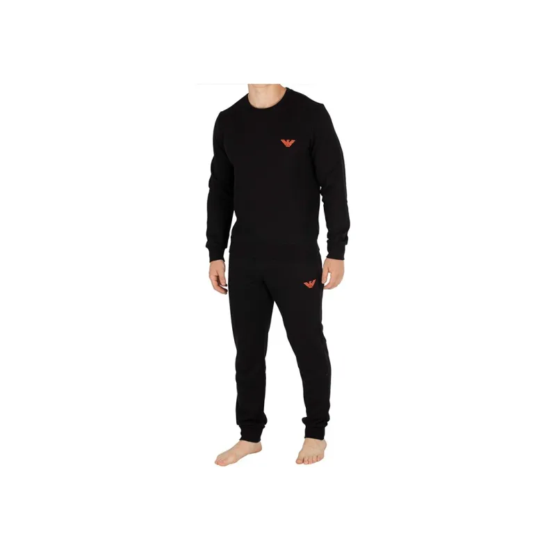 EMPORIO ARMANI Knitted Sports Pants Men's Black-2