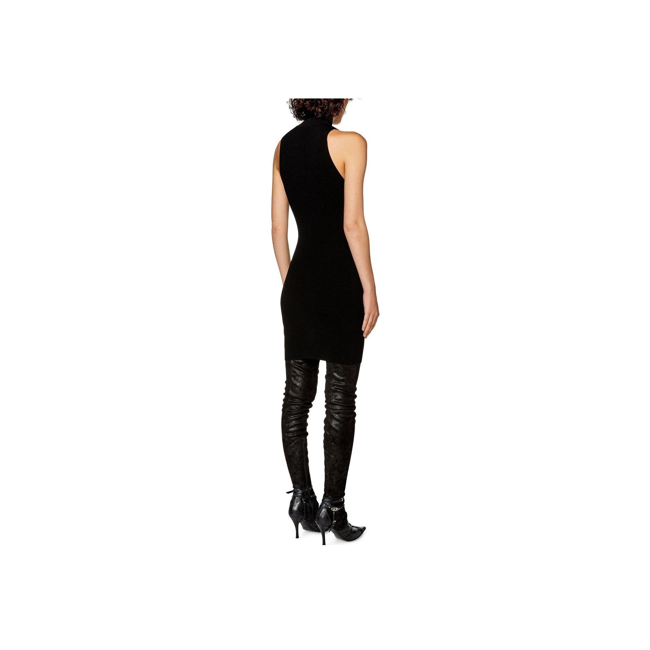 Diesel ★ M-Onerva Short Dress with Cut-Out and Logo Plaque M-ONERVA Woman: Short dress with cut-out and logo plaque