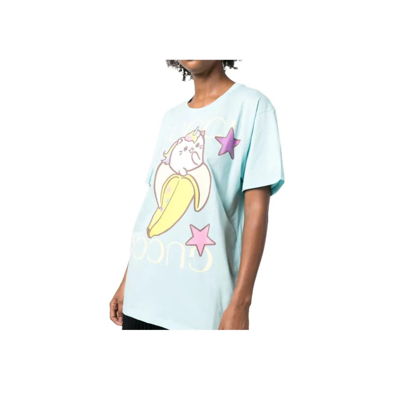 GUCCI X Bananya Logo print T shirt-3