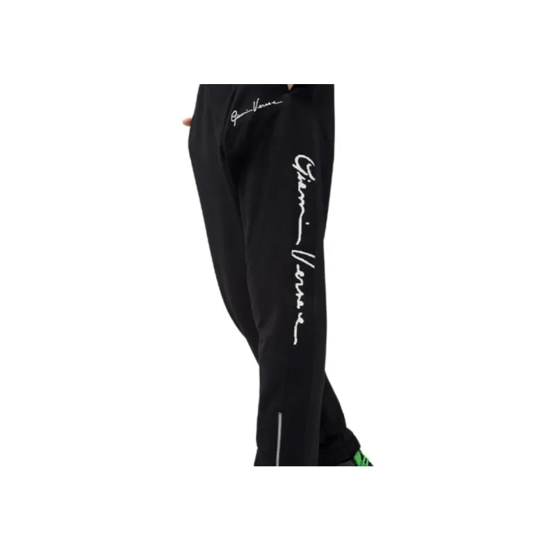 VERSACE VERSACE Knitted Sports Pants Men's Black-1