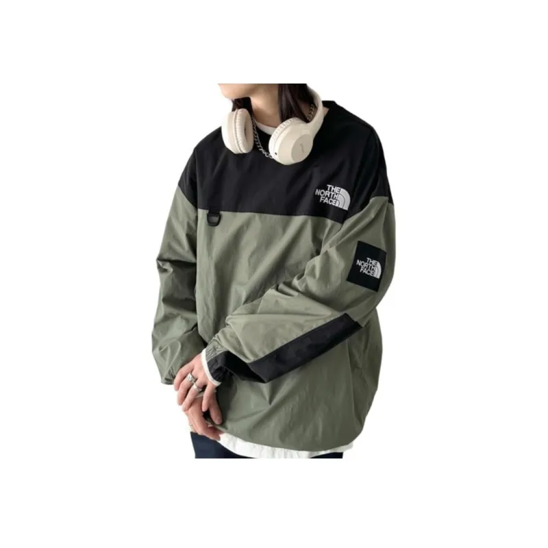 THE NORTH FACE Albany Crewneck Army Green Unisex Korea Version-4