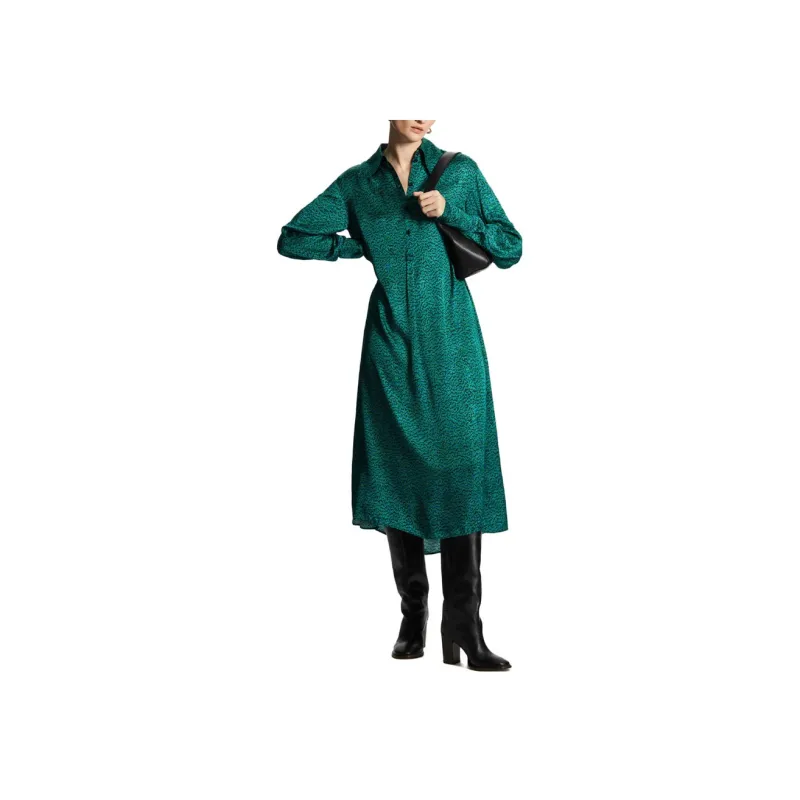 COS Long Sleeved Dresses Women's Green-1