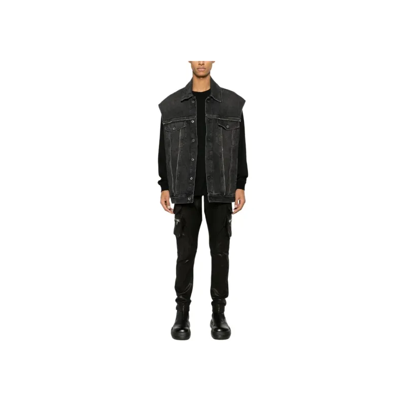 OFF WHITE Buttoned Sleeveless Denim Gilet-2