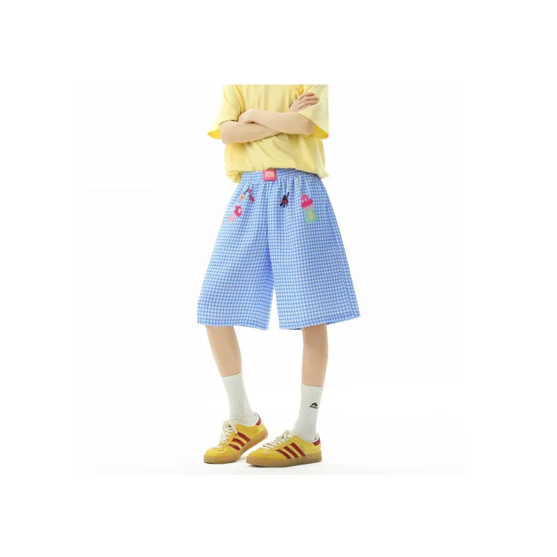 Teddy Zoo Beach Shorts Unisex Blue-0