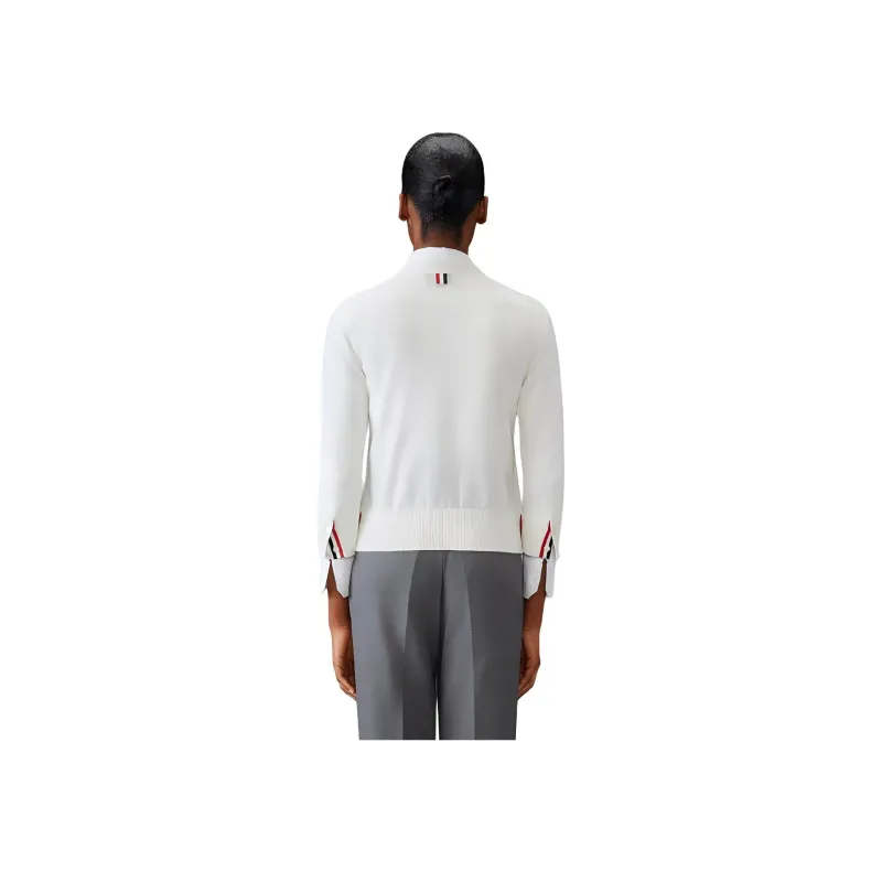 THOM BROWNE 4 Bar V Neck Cardigan-2