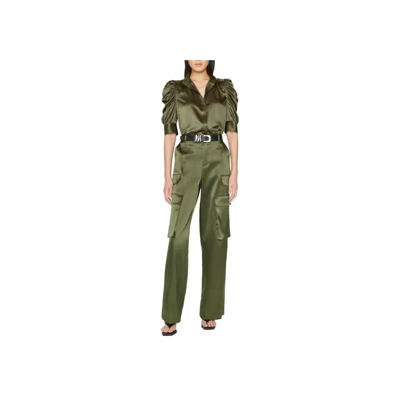 FRAME Casual Pants Women's Green-1