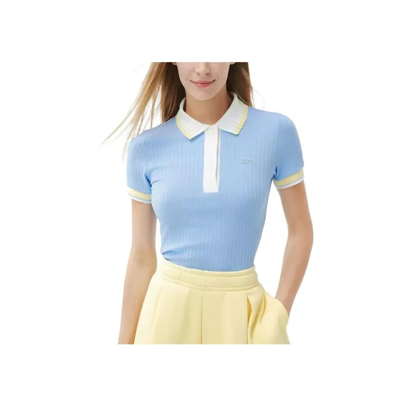 LACOSTE SS25 Polo Shirt Women's Sky Blue-1