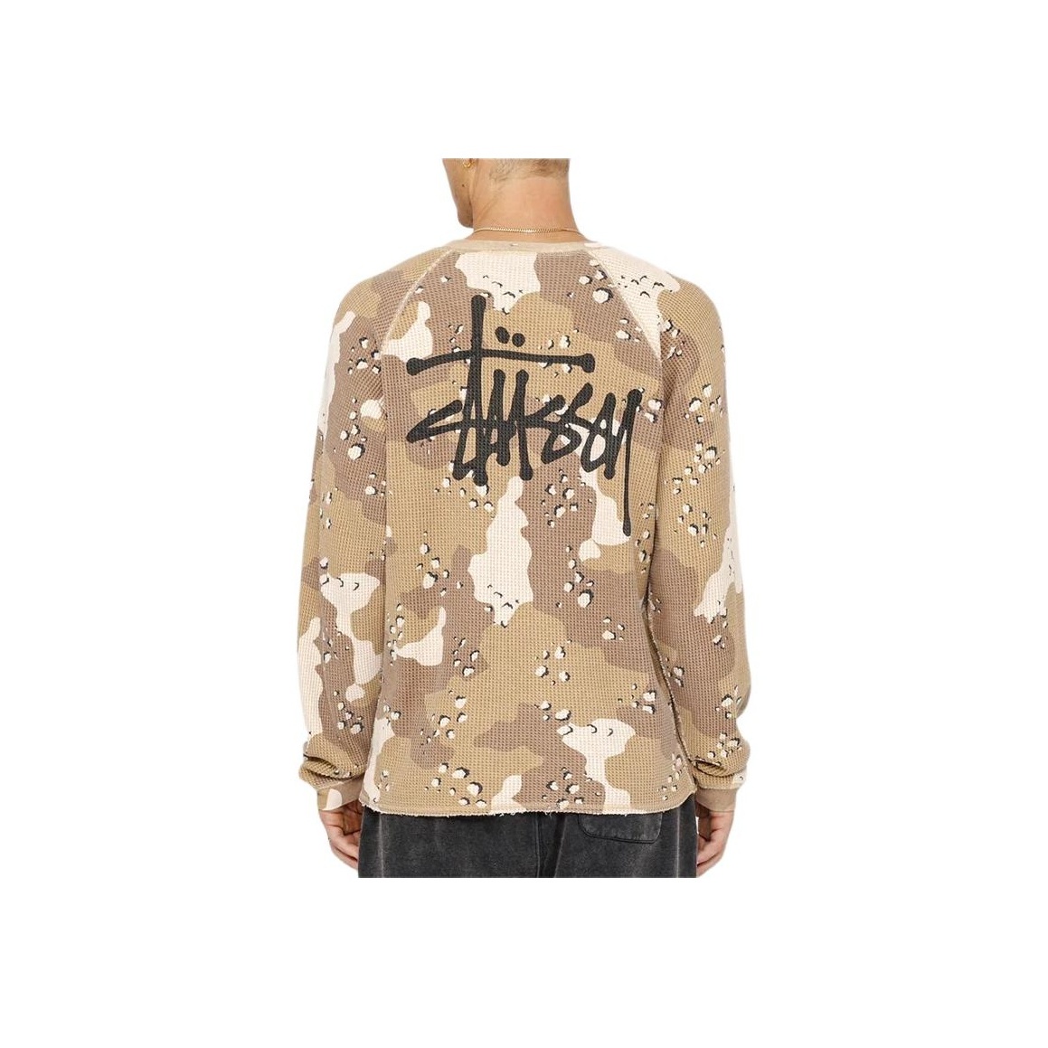 Stussy Raglan Thermal L/S Crew Desert Camo Men's - SS24 - US
