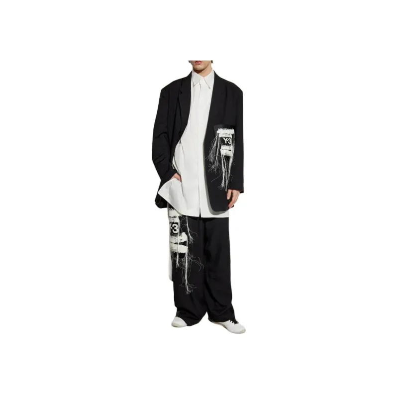 Y 3 Free Shipping With AdiClub Y 3 Sport Uniform Patch Blazer-3