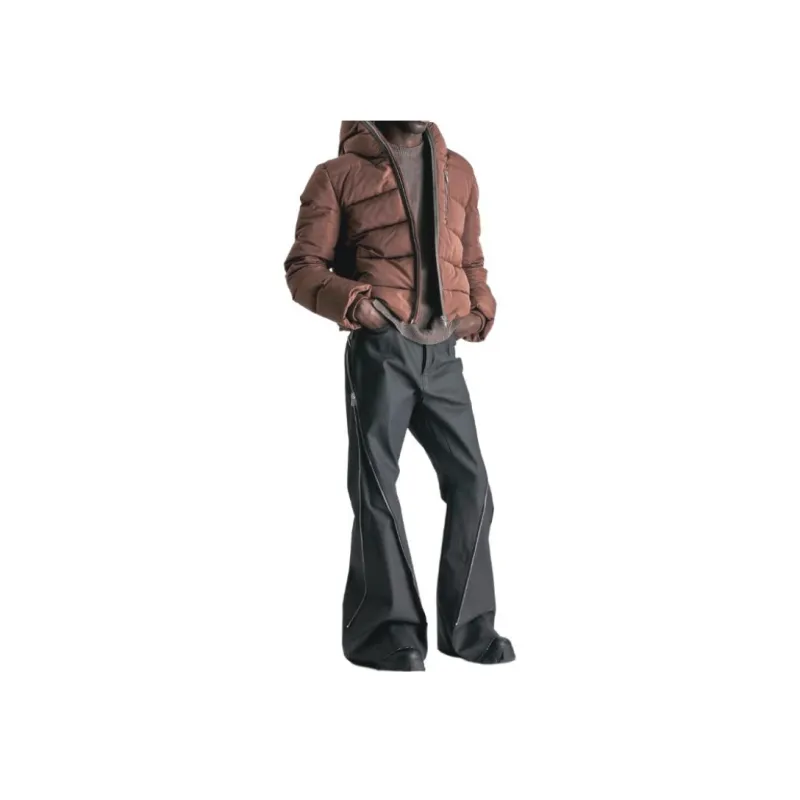 RICK OWENS/RO Down Jacket Men's Brown-3