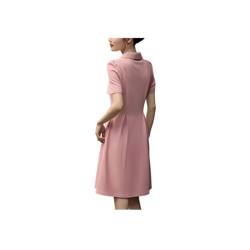 XWI SS24 Short Sleeved Dress Women's Light Pink-1