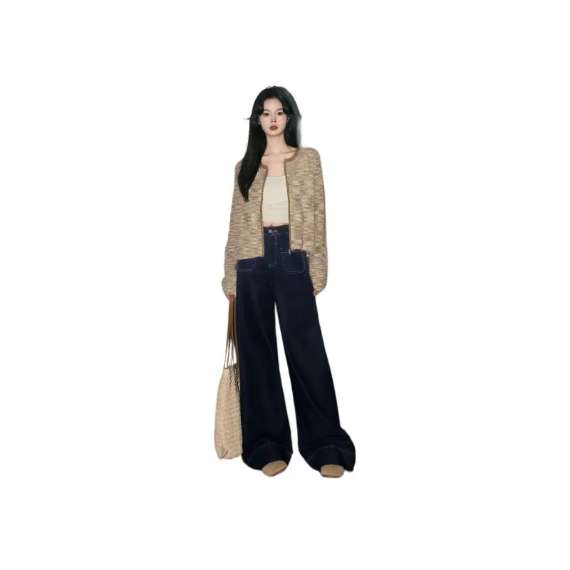 FOREVER 21 Knitwear Women's Apricot Coffee-1