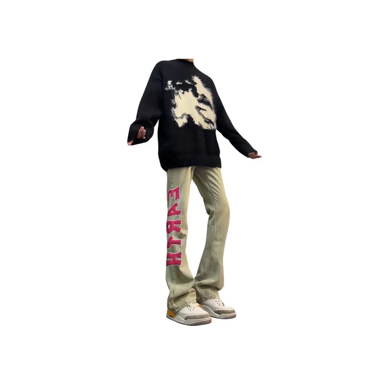 UNthemed Jeans Unisex Yellow Mud-0