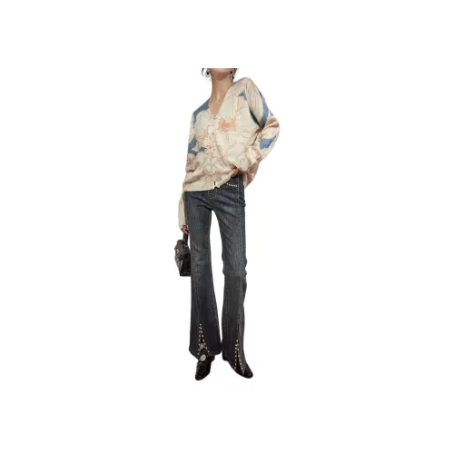 DESIGNER UNCLE 블루 여성 청바지