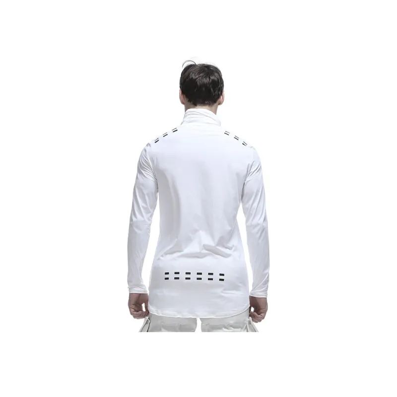 NORVINCY Breathable Sweat Wicking Dark Color Sports Long Sleeved T Shirt For Spring And Autumn Unisex-6