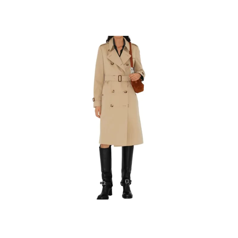 Burberry Short Kensington Heritage Cotton Trench Coat-2
