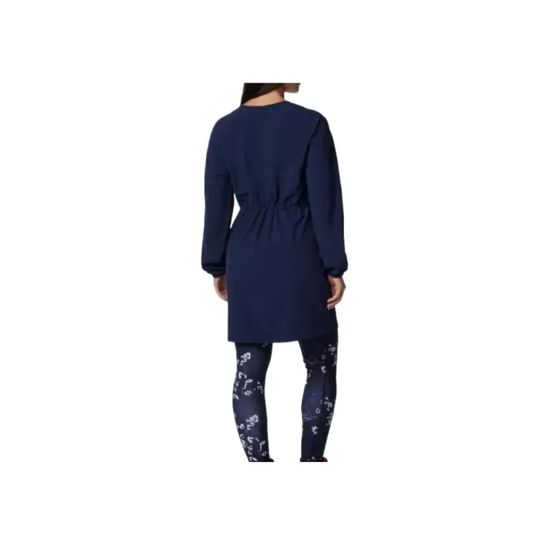 Columbia Boundless Avenue Omni-Shade Omni-Shield Long-Sleeved Dresses Women's Dark Blue-1