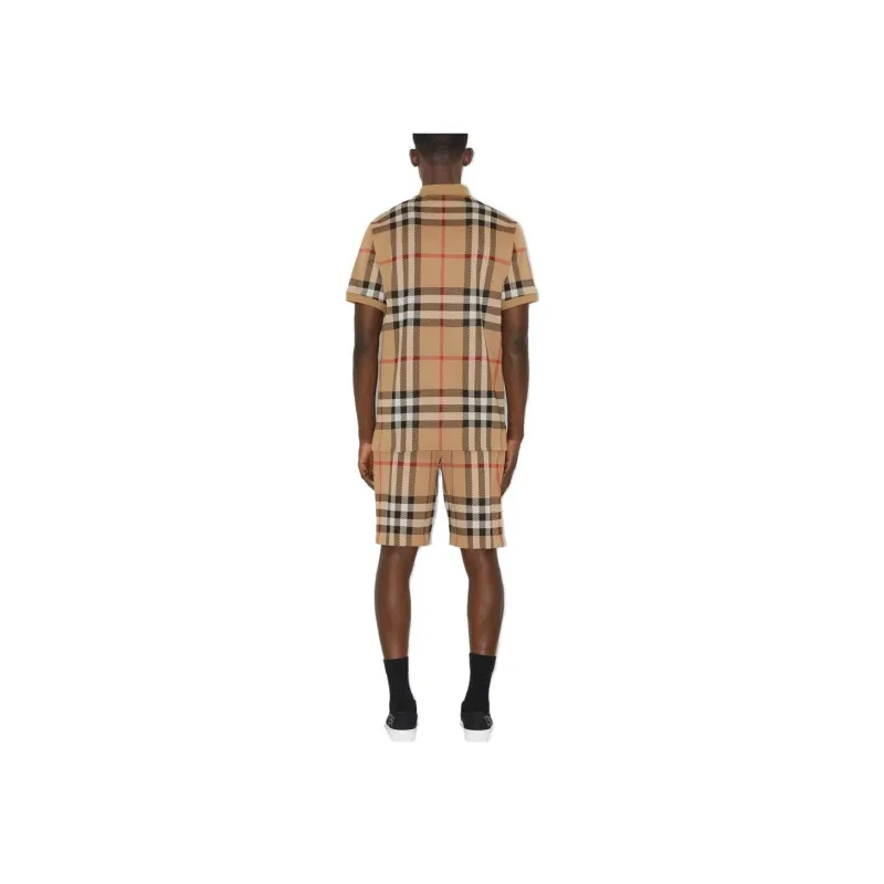 Burberry Check Cotton Jacquard Polo Shirt-1