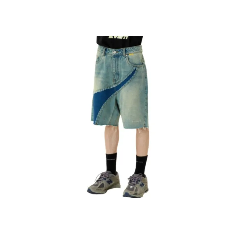 Randomevent Denim Shorts Unisex Blue-2