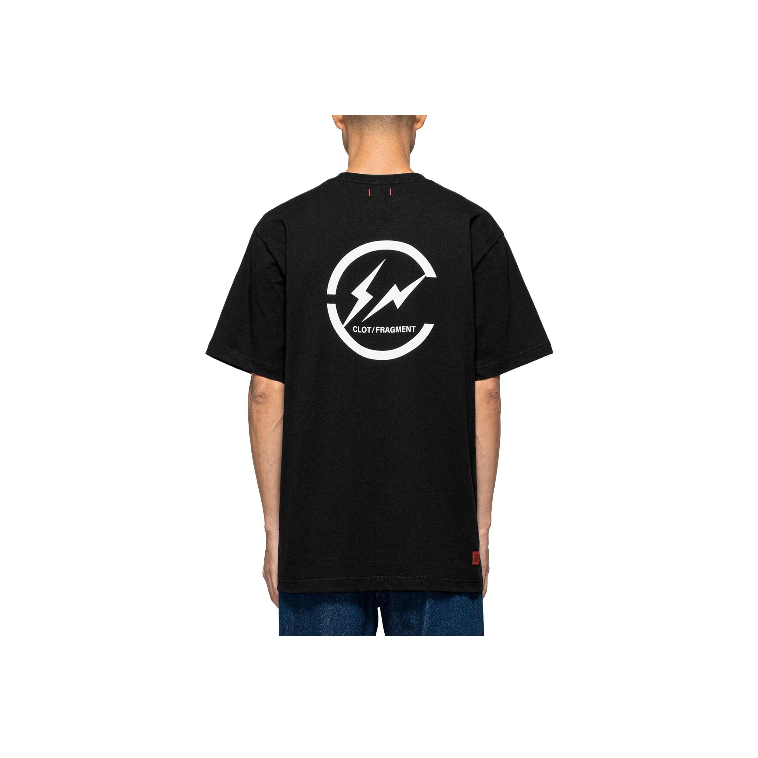 CLOT X FRAGMENT DESIGN COLLABORATIVE LOGO TEE 短T 黑/白