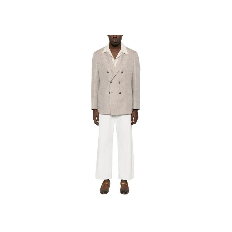 Brunello Cucinelli Double Breasted Long Sleeved Blazer-1