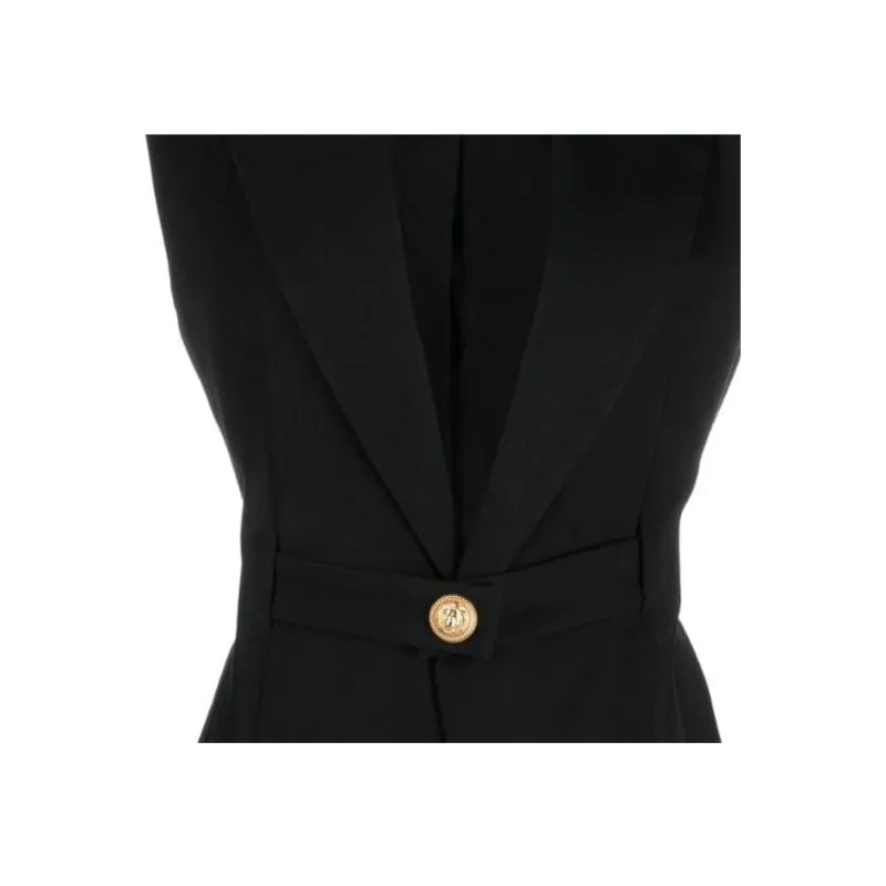 BALMAIN Sleeveless Single breasted Jacket-4