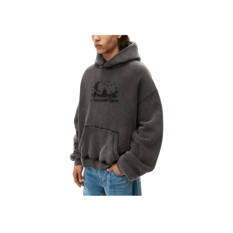 Alexander Wang Logo jacquard Cotton Hoodie-2