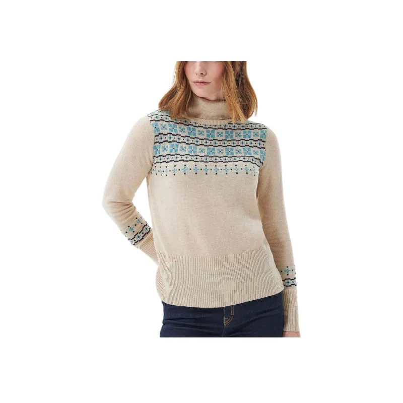 BARBOUR Herring Knitted Jumper Sweater Women's Beige-1