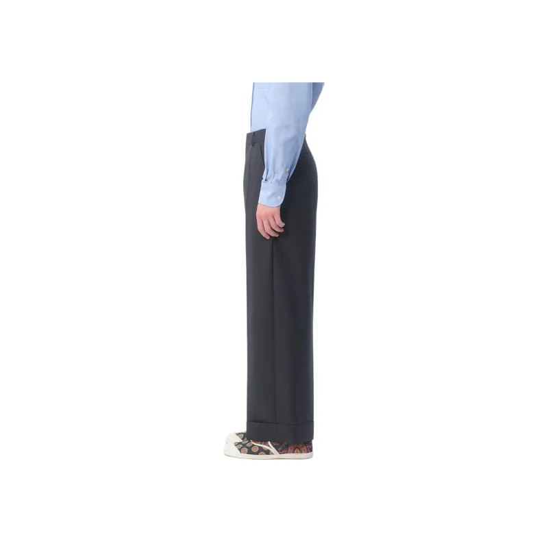 Valentino Wool Gabardine Trousers-3