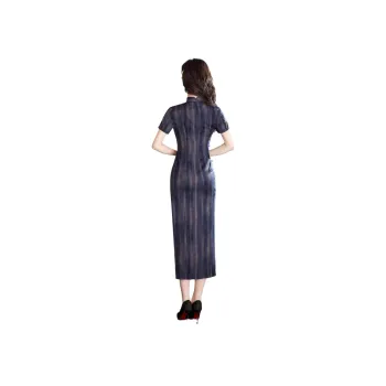 ENEESSI Spring Summer Release Cheongsam Women's Dark Blue