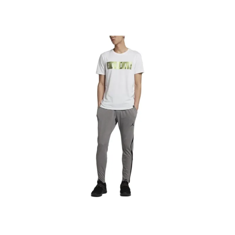 Jordan 23 Alpha Knitted Fabric Vintage Sweatpants Men's Gray-0