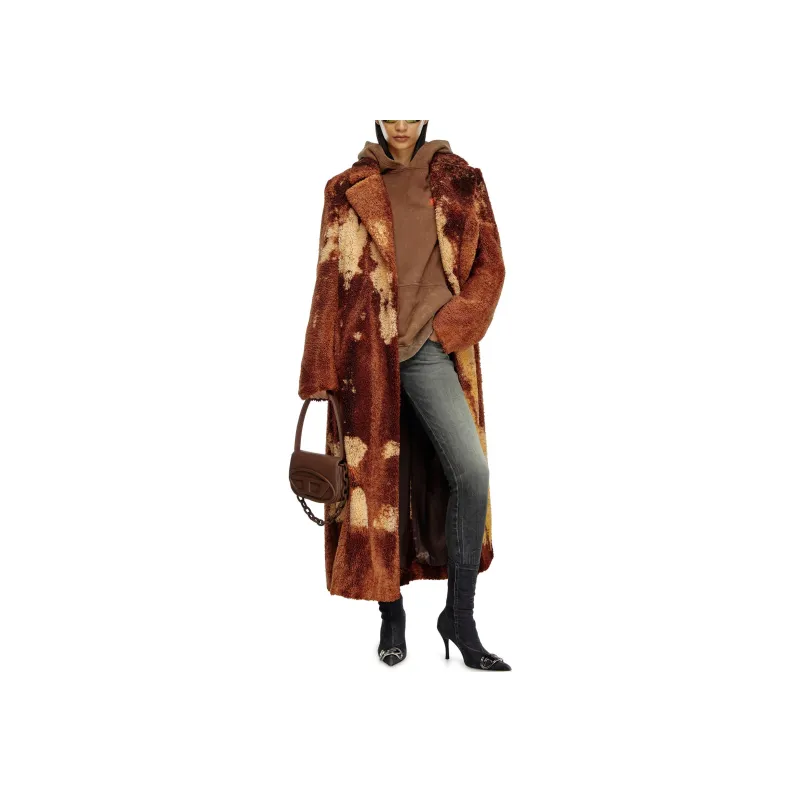 DIESEL W-Illow Teddy Fleece Long Coat POIZON