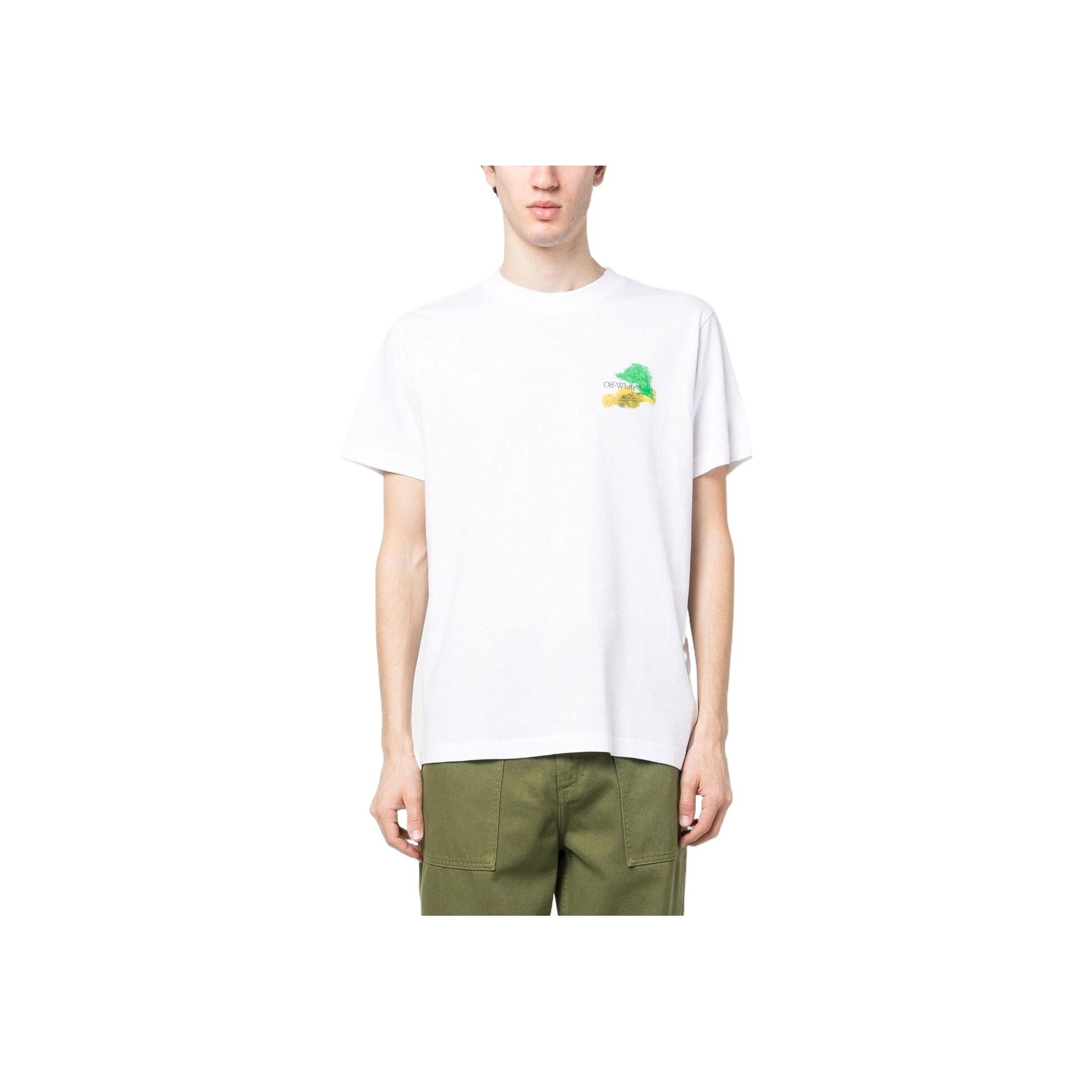 OFF-WHITE★Brush Arrows Slim Logo Print Skate T-shirt OFF-WHITE Brush Arrows Slim Logo Print Skate T-shirt Black